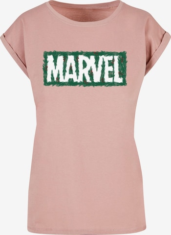 ABSOLUTE CULT Shirt 'Marvel - Holly' in Roze: voorkant