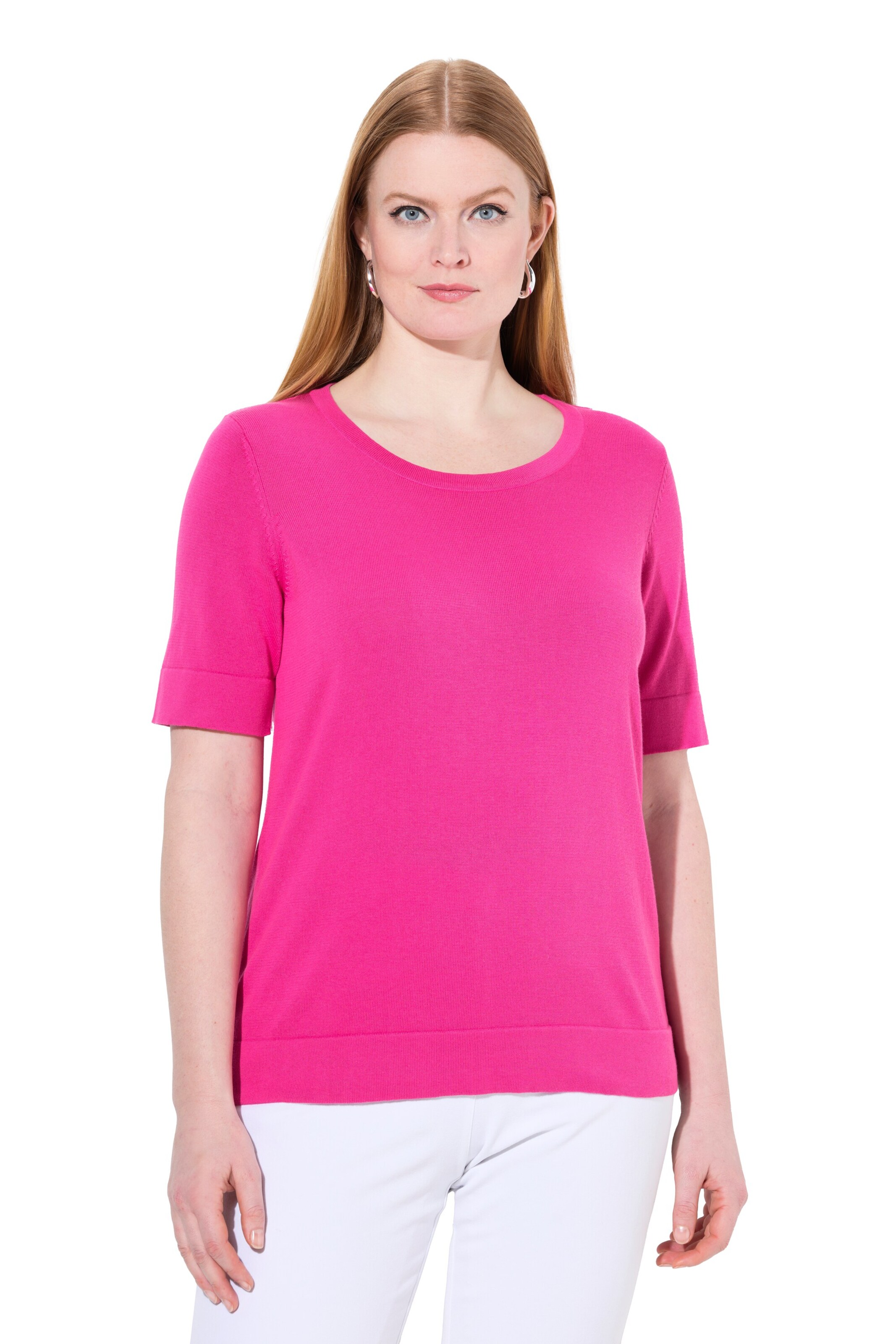Ulla Popken Sweater in Pink: front