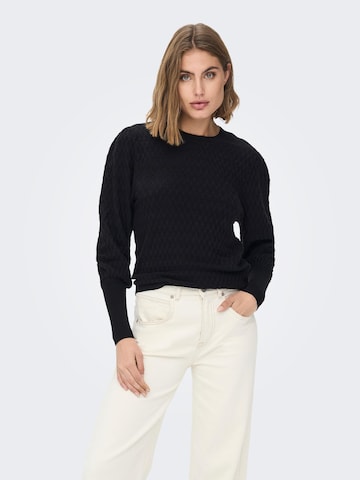 Pull-over 'Faye' ONLY en noir : devant