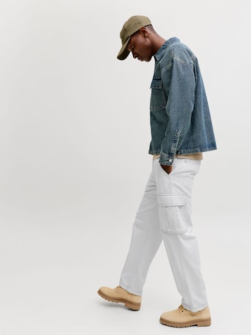 JACK & JONES regular Cargobukser i hvid