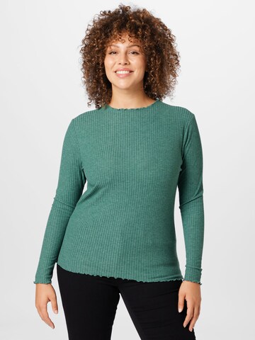 ONLY Carmakoma - Camisa 'ALLY' em verde: frente