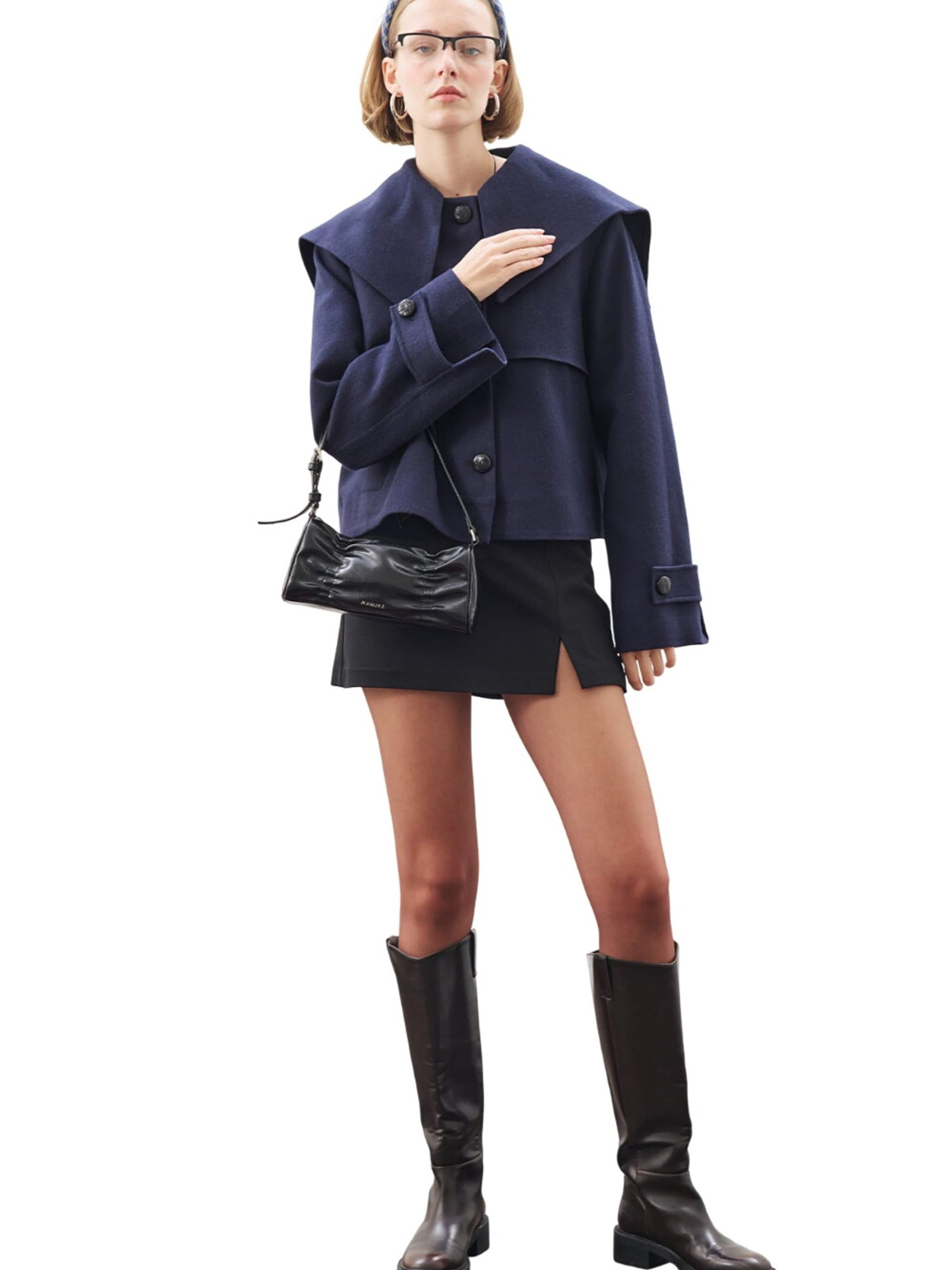 MANUKA Fleece Jacket in Blue: front