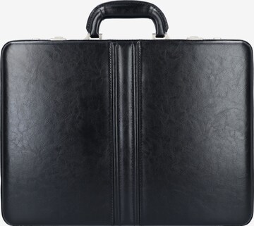 Dermata Briefcase in Black: front