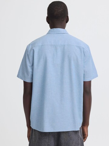 BLEND - Ajuste regular Camisa ' BHAban Slub Linen Mix ' en azul