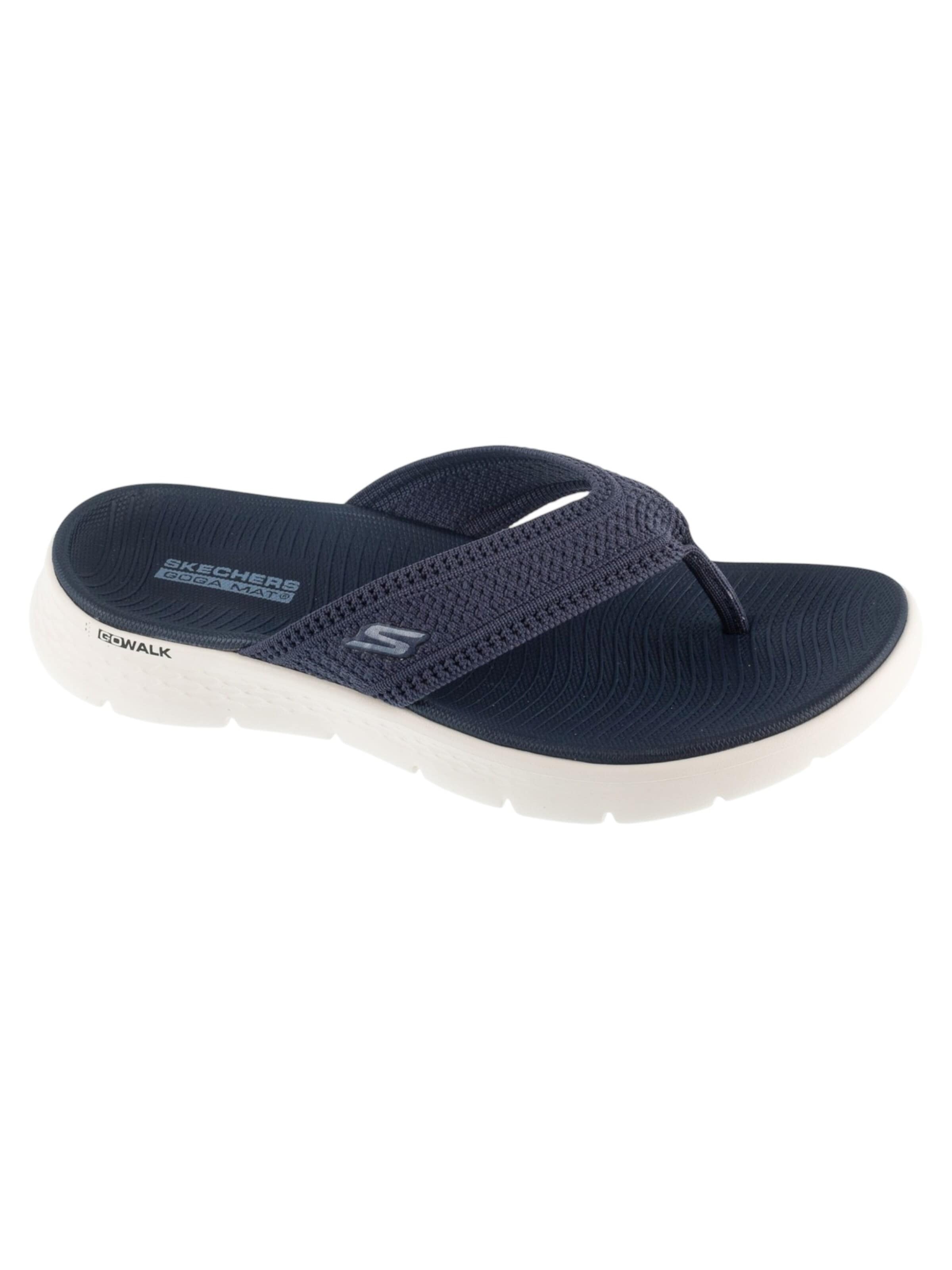 SKECHERS T-bar sandals 'Skechers Go Walk Flex Sandal - Holly' in Blue: front
