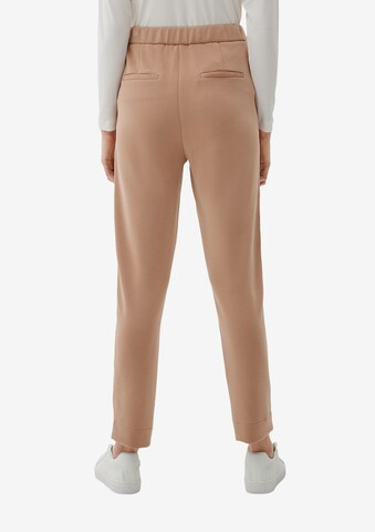 Effilé Pantalon à plis s.Oliver BLACK LABEL en marron