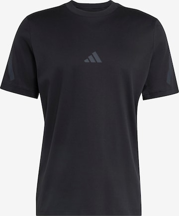 juoda ADIDAS SPORTSWEAR Sportiniai marškinėliai: priekis