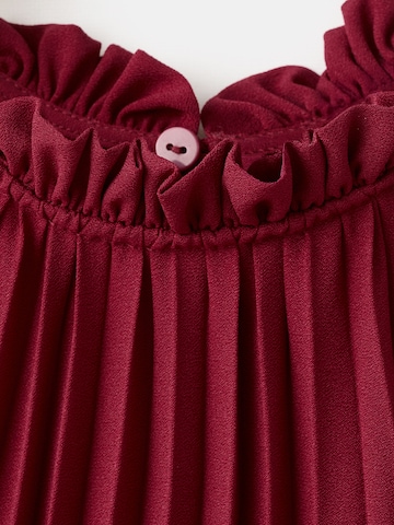 MANGO Cocktailjurk 'Bow' in Rood