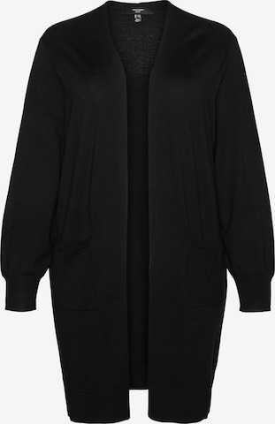 Vero Moda Curve - Cárdigan 'VMCSilje' en negro: frente