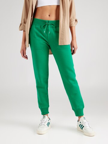 Polo Ralph Lauren Tapered Broek 'MARI' in Groen: voorkant