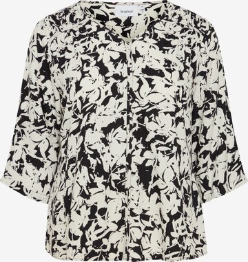 Fransa Curve Blouse 'Pcina' in Zwart: voorkant