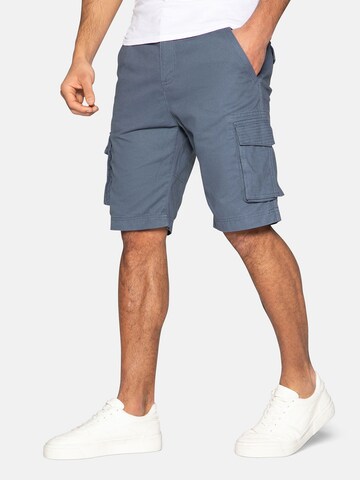 Threadbare Regular Cargo Pants 'Bute' in Blue: front