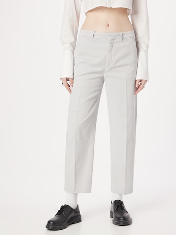 DRYKORN Regular Pleated Pants 'SERIOUS' in Grey: front