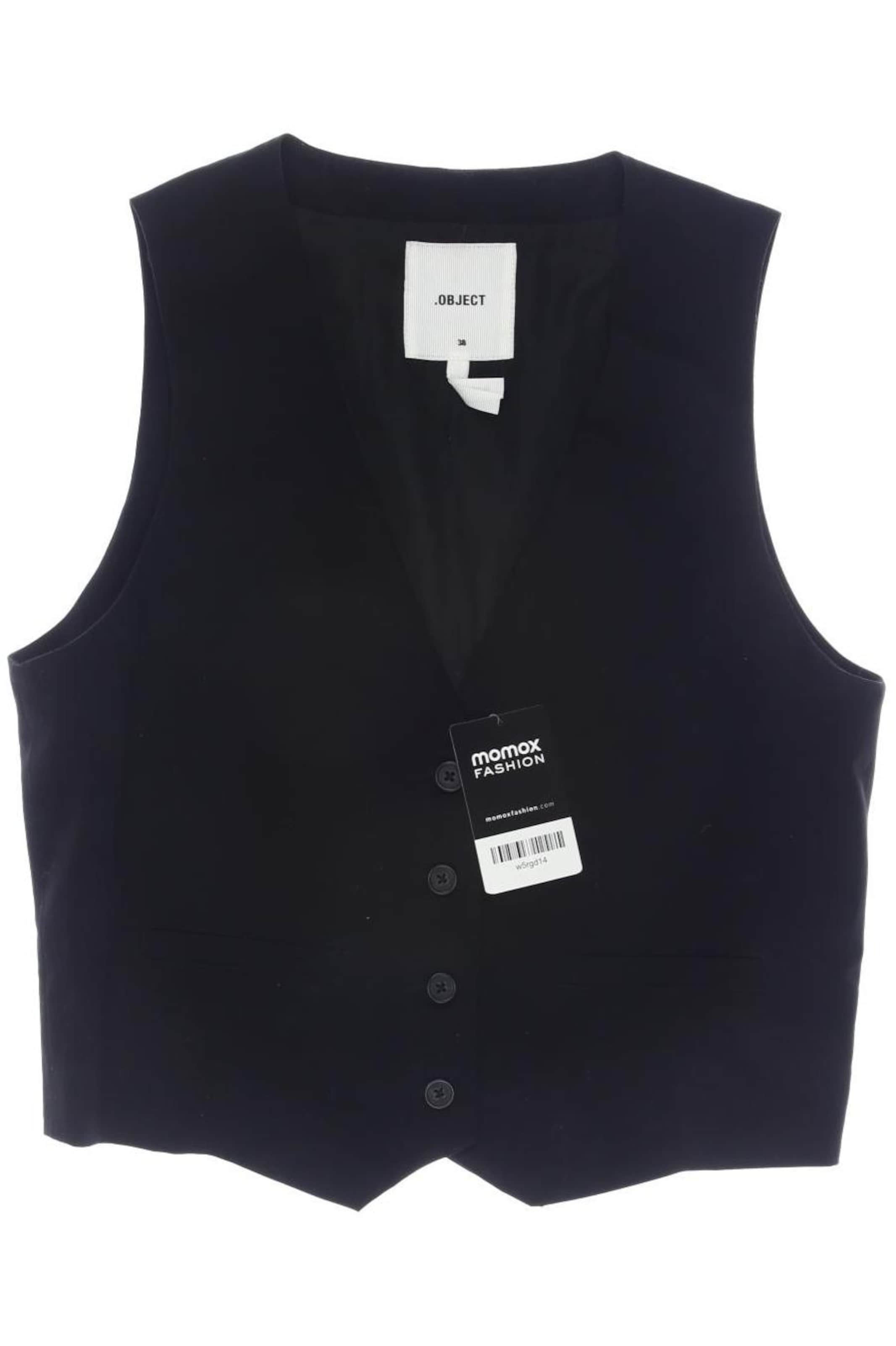 OBJECT Weste M in Schwarz: Vorderseite