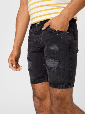 BRAVE SOUL Regular Shorts 'OREGON' in Schwarz