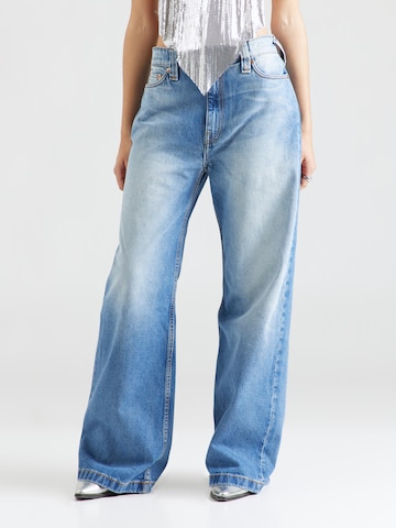 WEEKDAY Wide Leg Jeans 'Duchess' i blå: forside