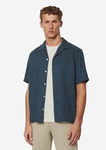 Marc O'Polo Regular fit Overhemd in Blauw: voorkant