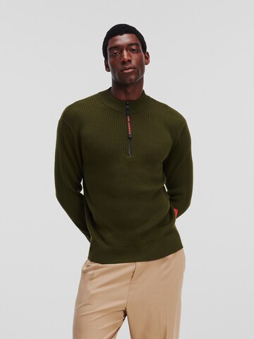 Karl Lagerfeld Пуловер в зелено: отпред