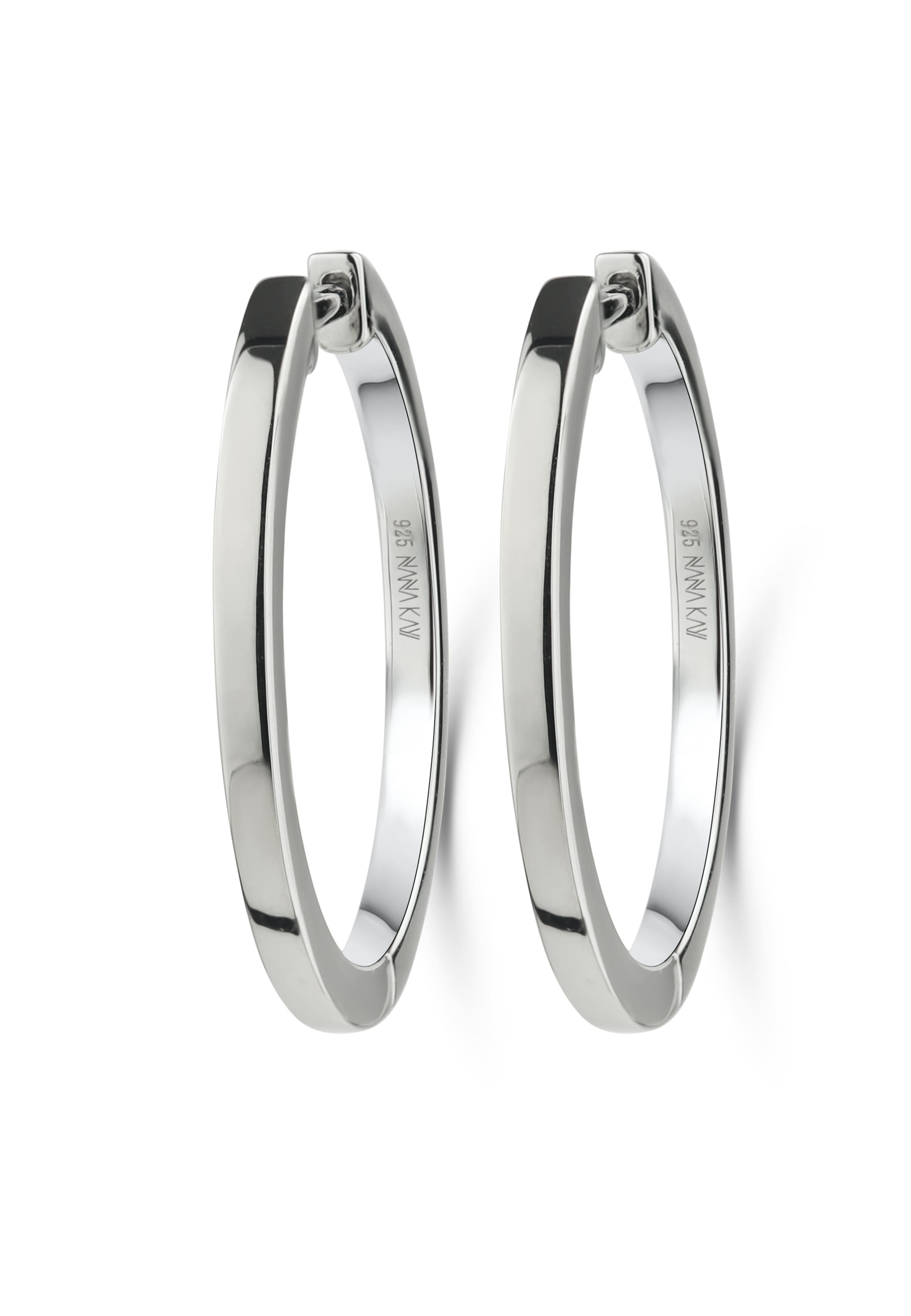 Nana Kay Creolen 'Glamour Girl' in Silber: Vorderseite