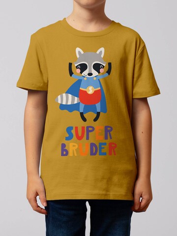 T-Shirt 'Superbruder' watabout.kids en jaune