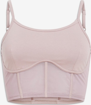 Bustier Haut de sport Superdry en violet : devant