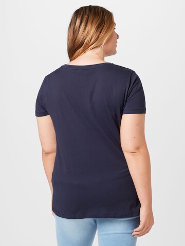 ONLY Carmakoma T-Shirt 'TIVA' in Blau