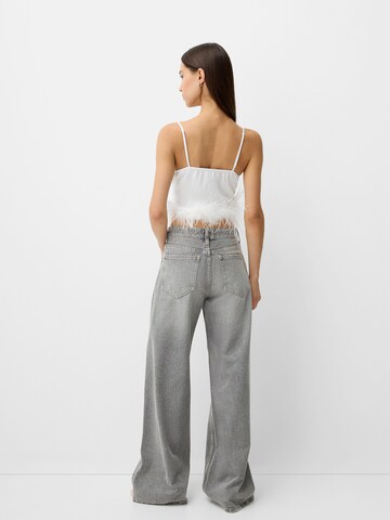 Bershka Top – bílá