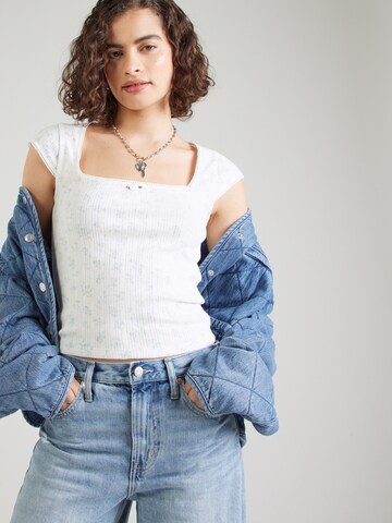 HOLLISTER Футболка в Белый: спереди
