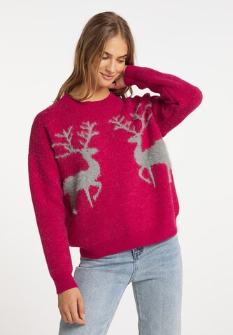 MYMO Sweater in Pink: front