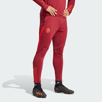 Tapered Pantaloni sportivi 'Condivo 22' di ADIDAS PERFORMANCE in rosso