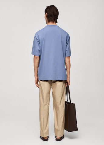 MANGO MAN Loosefit Hose 'Davide' in Beige