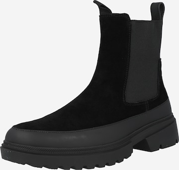 Calvin Klein - Botas chelsea em preto: frente