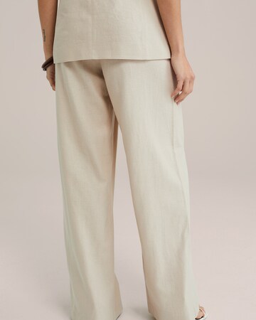 Wide leg Pantaloni di WE Fashion in beige