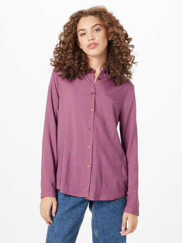 Thinking MU Blouse in Lila: voorkant