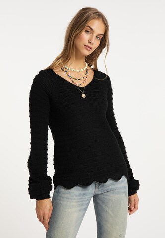 Pullover di IZIA in nero: frontale