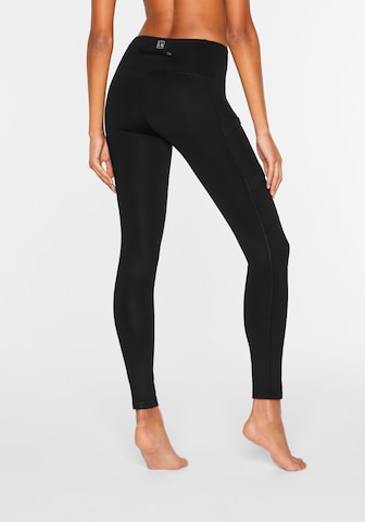 LASCANA ACTIVE - Skinny Calças de desporto em preto