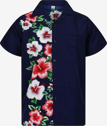 King Kameha Shirt 'Wedding' in Blau: Vorderseite