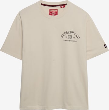 T-Shirt 'Heritage Biker' Superdry & Co en gris : devant