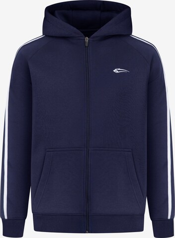 Smilodox Zip Hoodie in Blau: Vorderseite