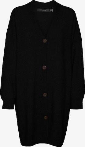 VERO MODA Свободна плетена жилетка 'BRUNA' в черно: отпред