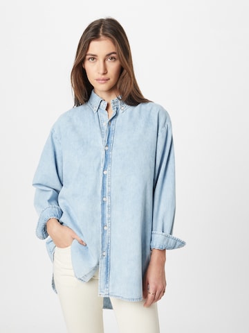 LTB Blouse 'RISSEY' in Blauw: voorkant