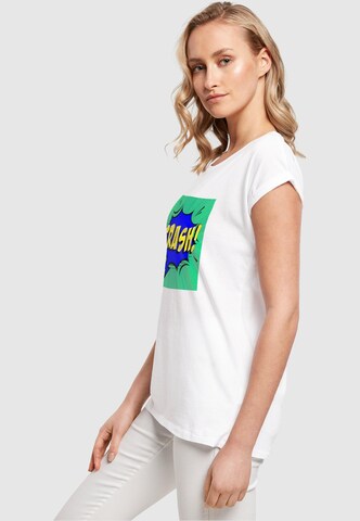 Merchcode Shirt 'Crash Comic' in White