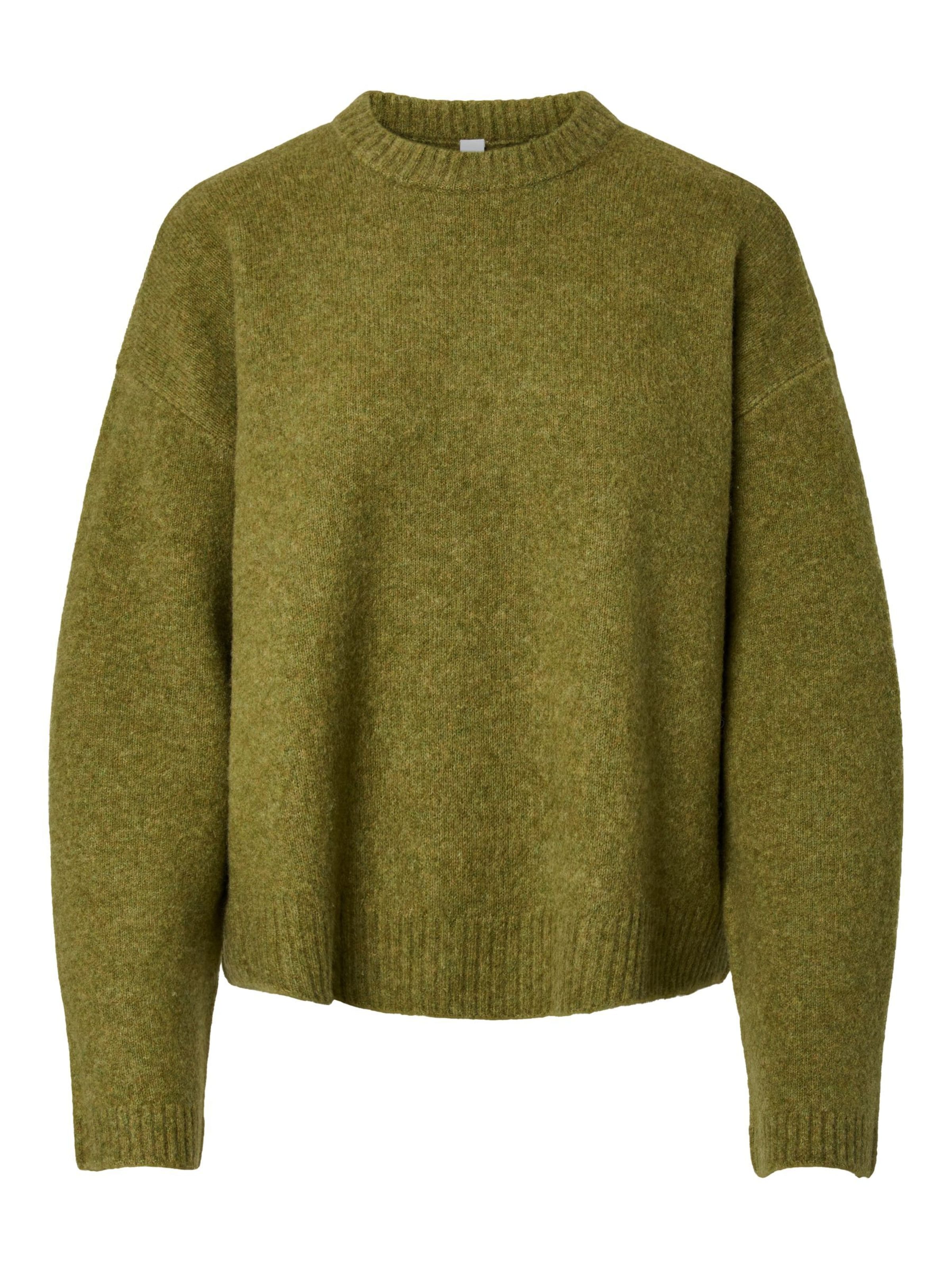 YAS Trui 'YASCardi' in Groen: voorkant