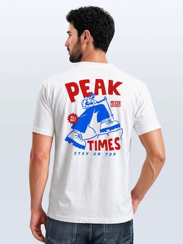 Neverless Shirt 'Peak Times' in White