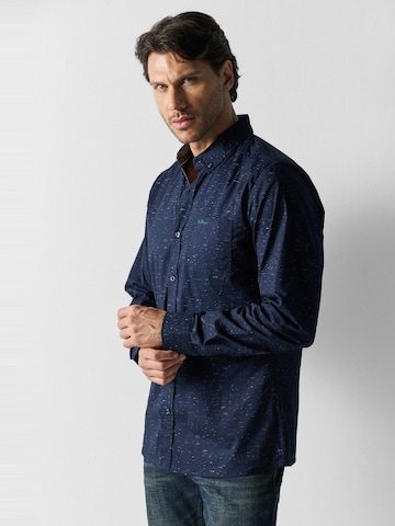 KOROSHI Regular Fit Skjorte i blå