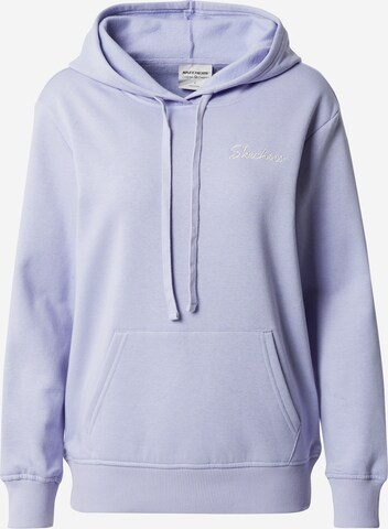 SKECHERS Sport sweatshirt i lila: framsida