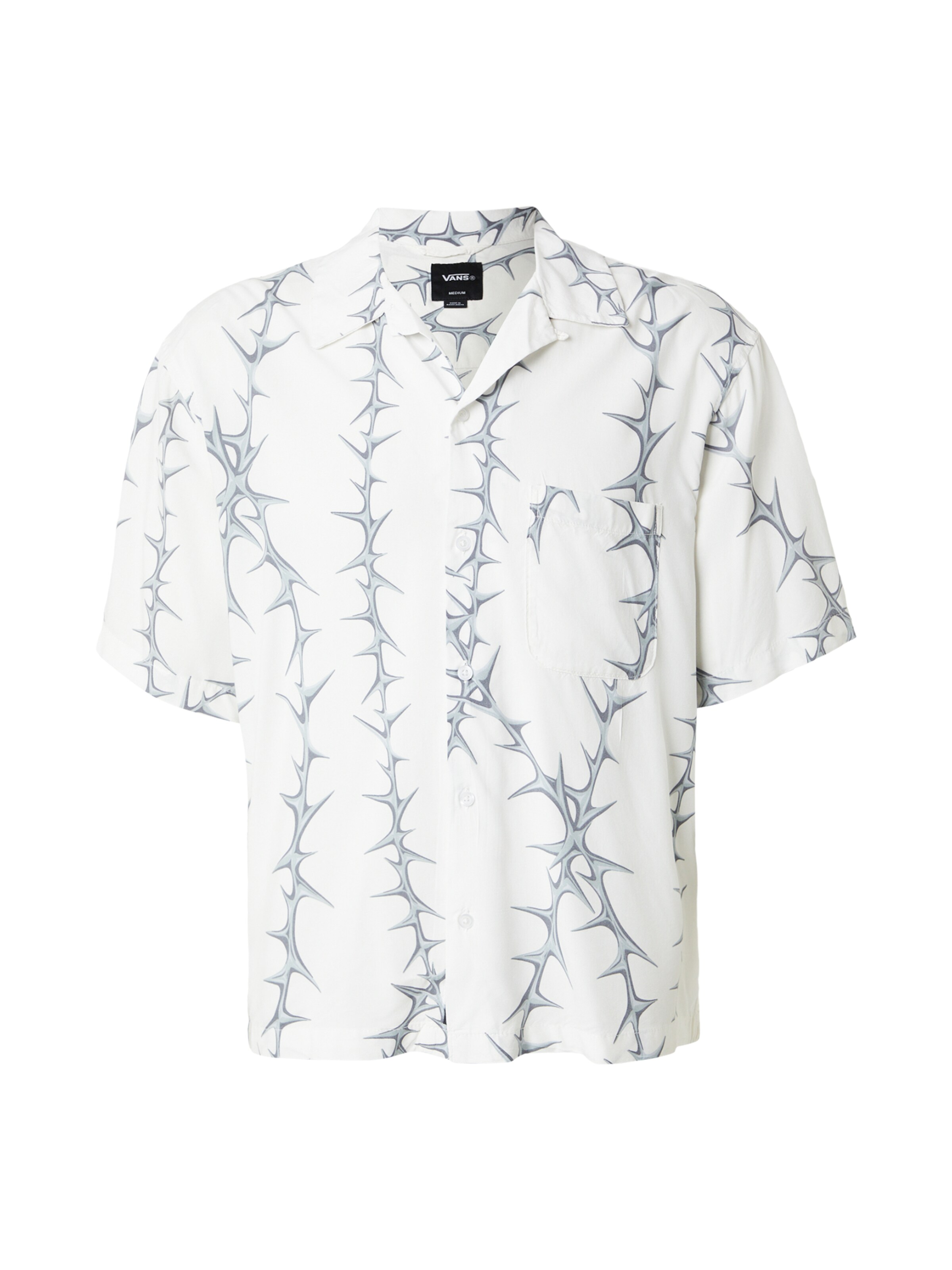 VANS Comfort fit Button Up Shirt 'VAN DOREN' in White: front