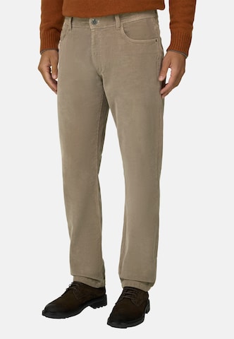 Boggi Milano Slim fit Jeans in Beige: front