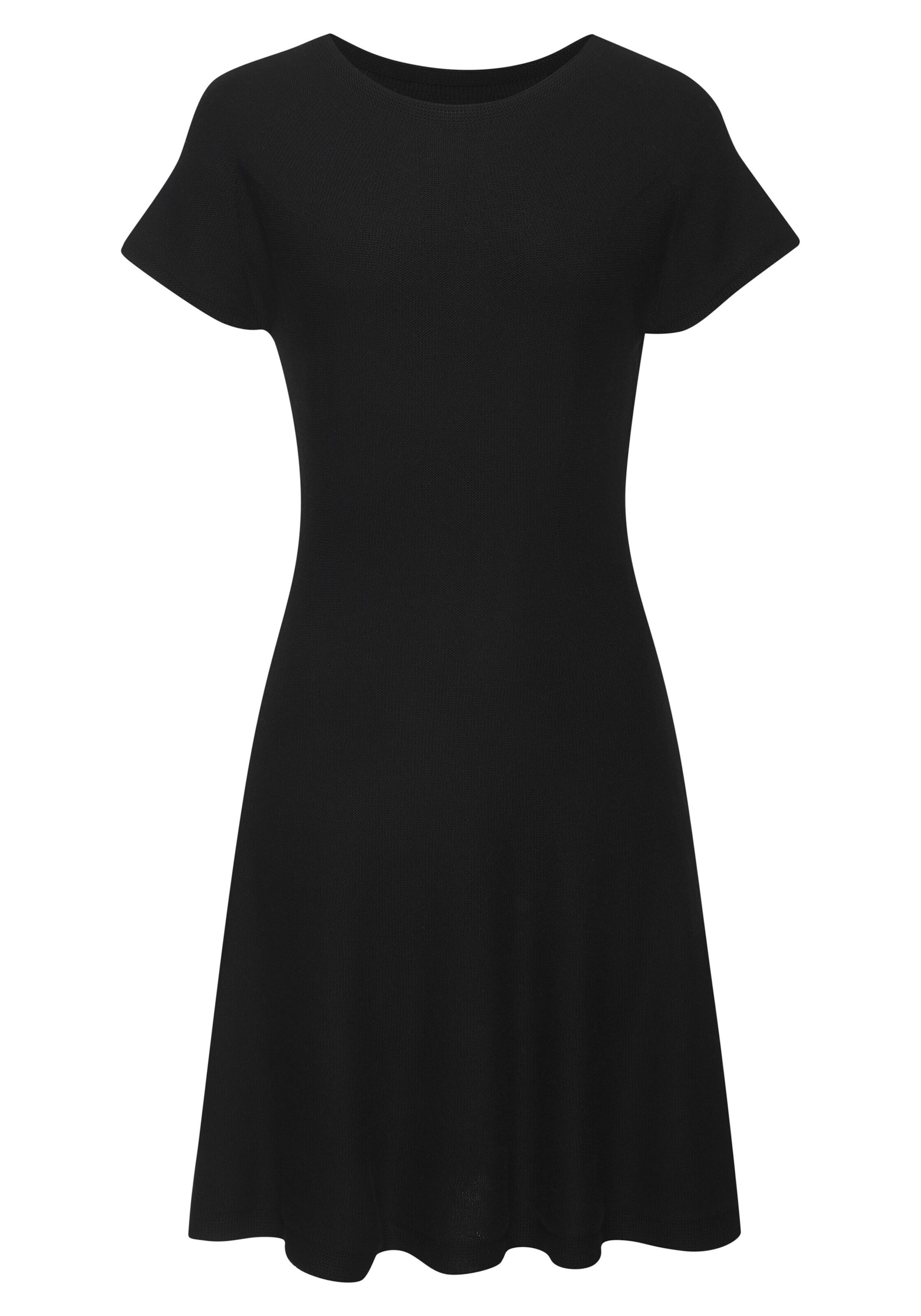 Robes en maille LASCANA en noir : devant
