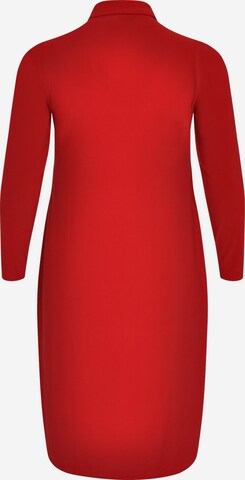 Yoek Shirt Dress 'Dolce' in Red